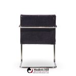 brueton brno mid century chrome dining chairs -  set of 8