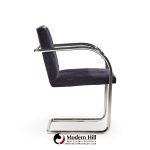 brueton brno mid century chrome dining chairs -  set of 8