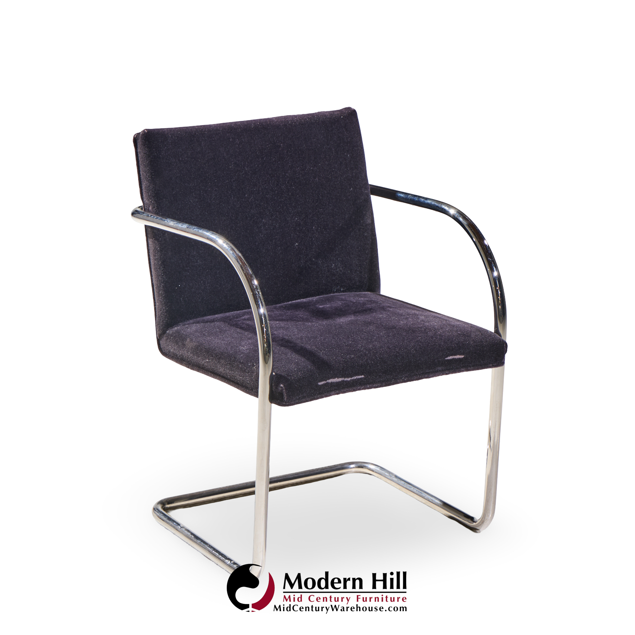 brueton brno mid century chrome dining chairs -  set of 8