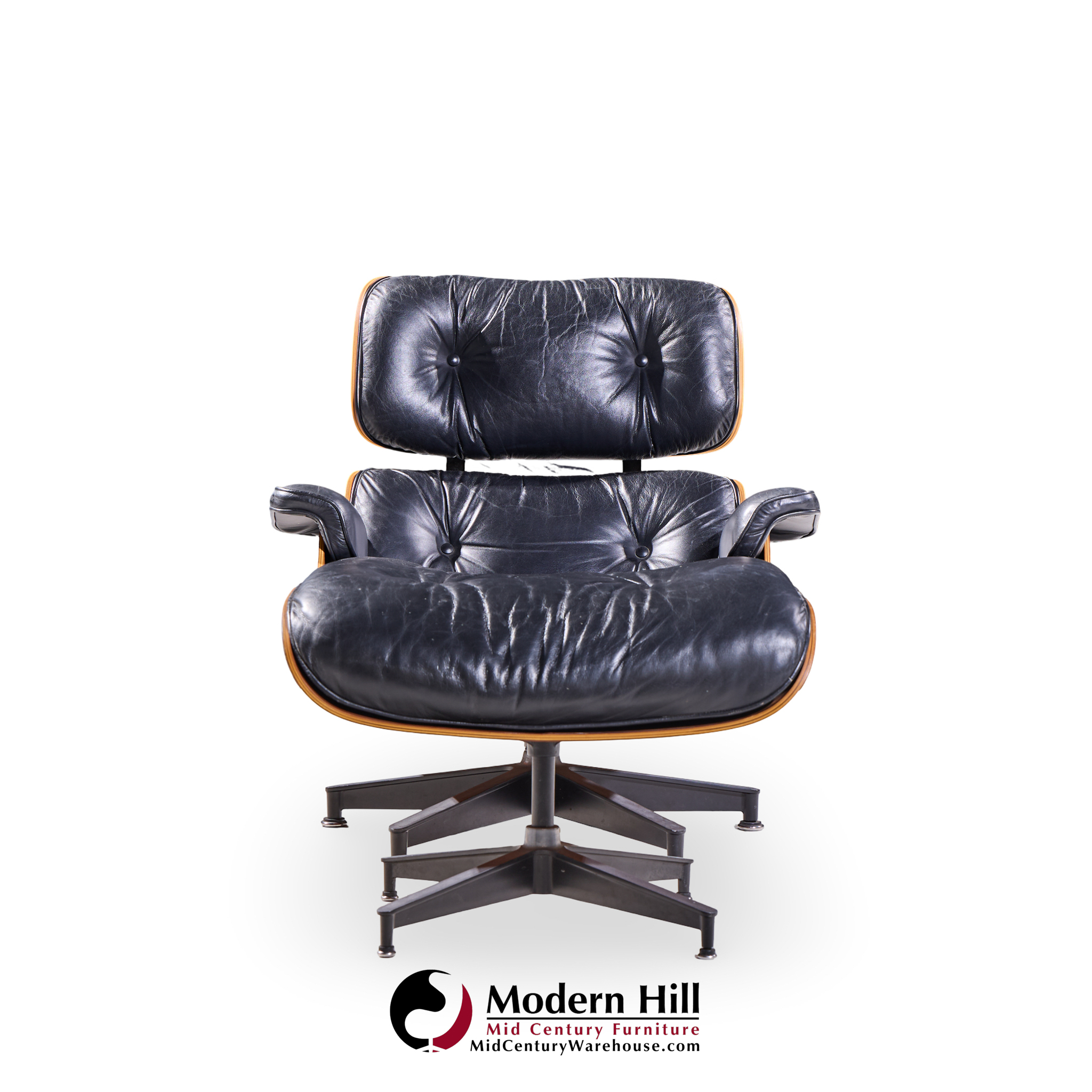 Charles and Ray Eames for Herman Miller Mid Century Eames Lounge Chair and Ottoman