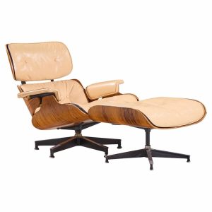 Charles and Ray Eames for Herman Miller Mid Century Rosewood Eames Chair and Ottoman
