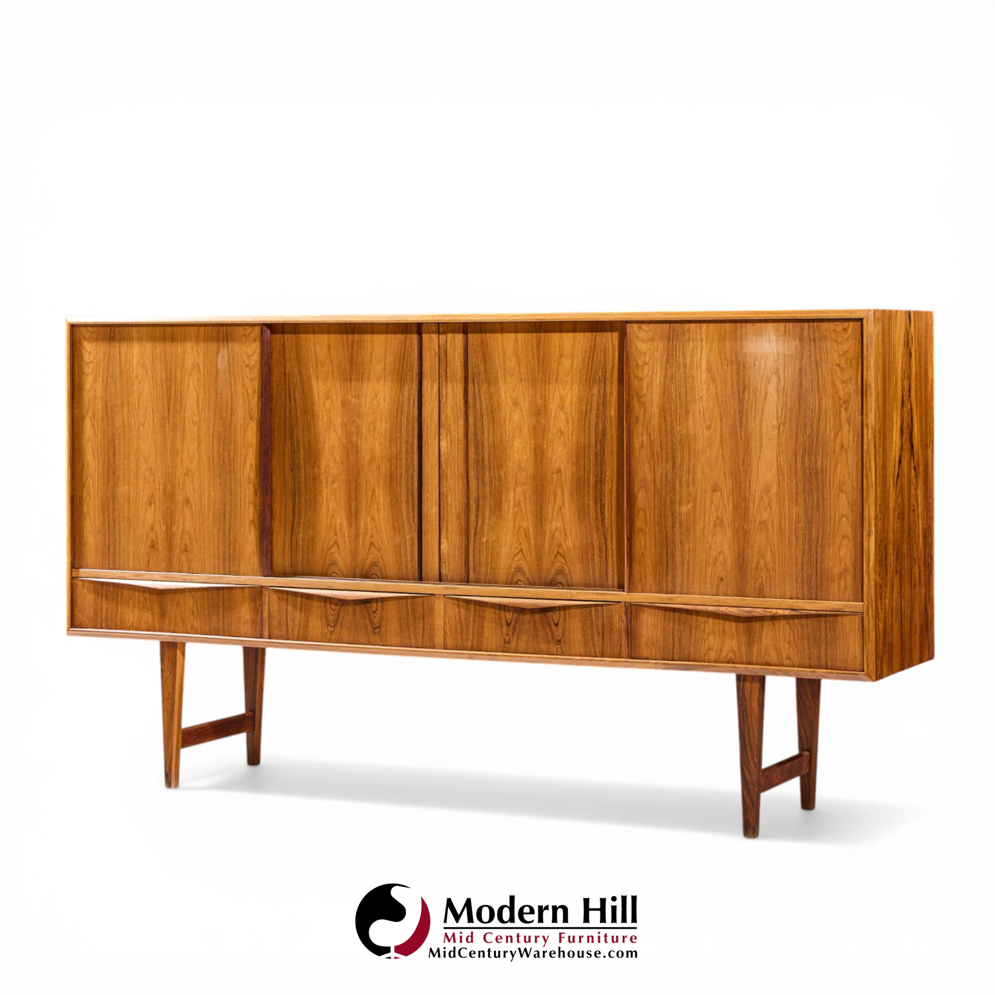 e.w. bach for sejling mid century danish rosewood credenza