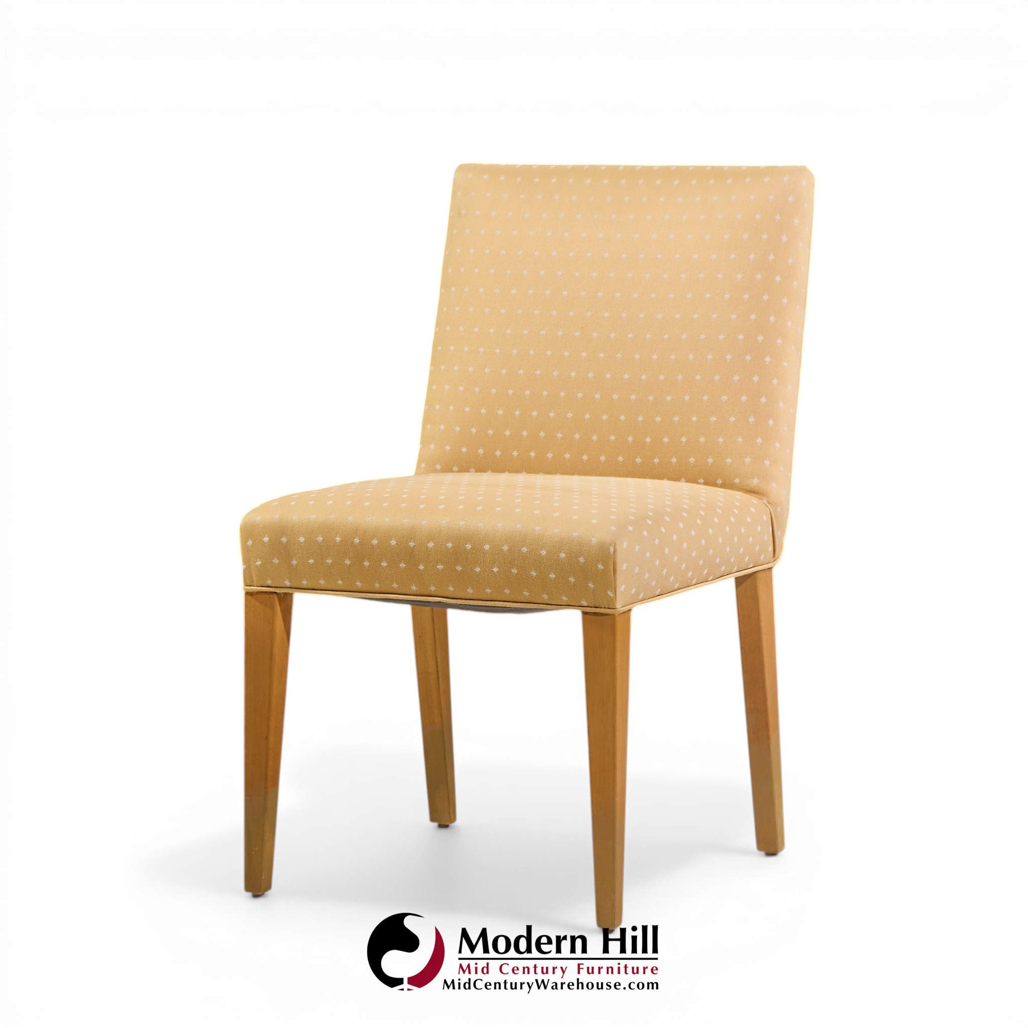 Edward Wormley for Dunbar Mid Century Bleached Mahogany Dining Chairs - Set of 6