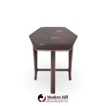 Edward Wormley for Dunbar Model 5632 Mid Century Walnut and Mahogany with Natzler Tiles Coffee Table