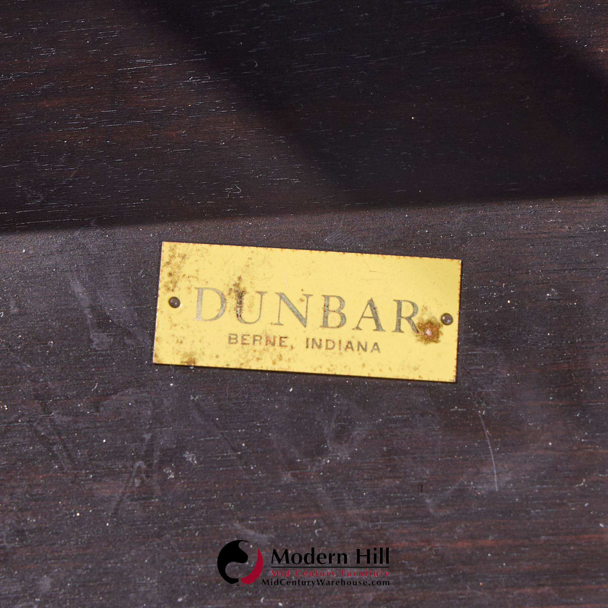 Edward Wormley for Dunbar Model 5632 Mid Century Walnut and Mahogany with Natzler Tiles Coffee Table