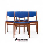 Erik Buch Mid Century Danish Teak Side Dining Chairs - Set of 4