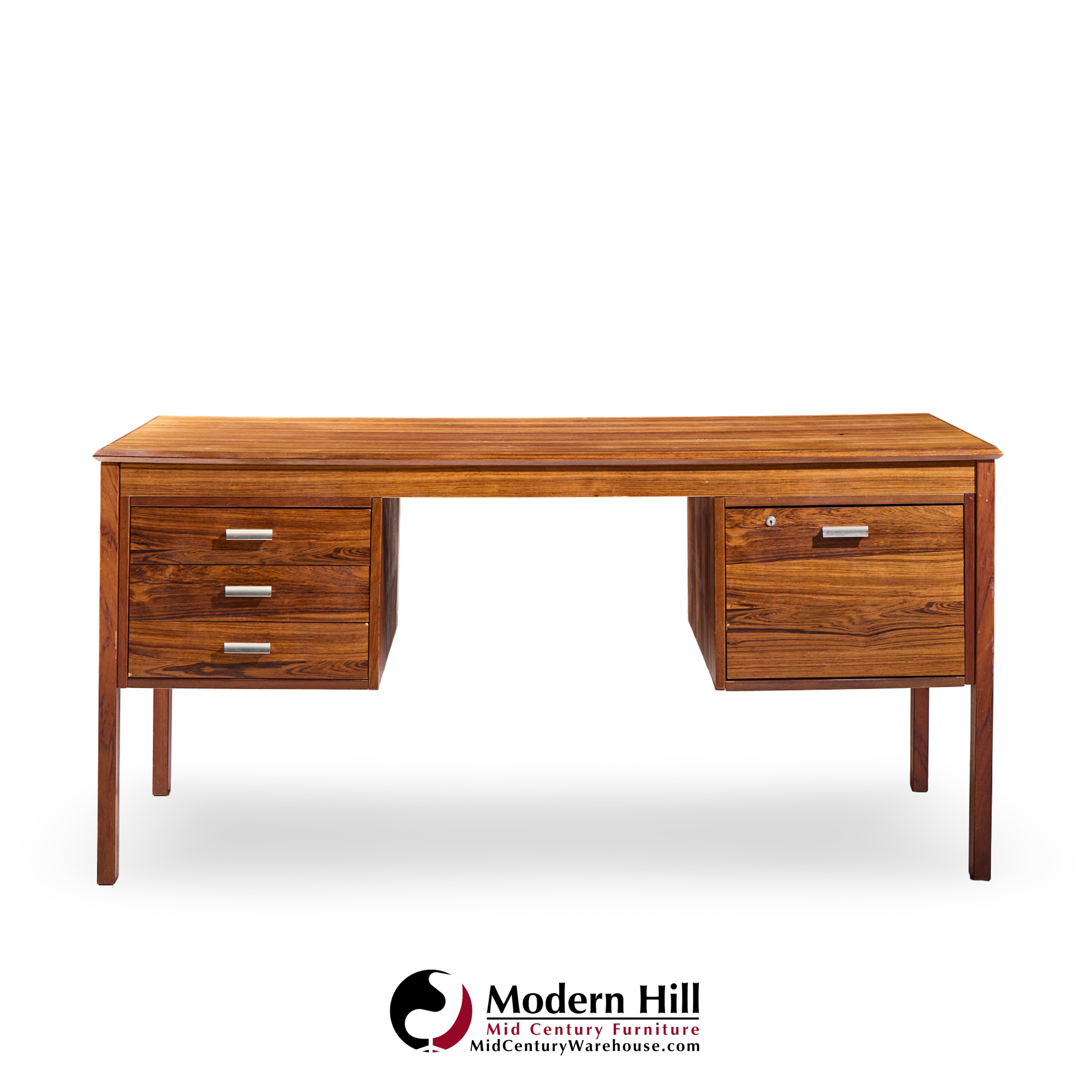 farsø stolefabrik for maurice villency mid century danish rosewood desk