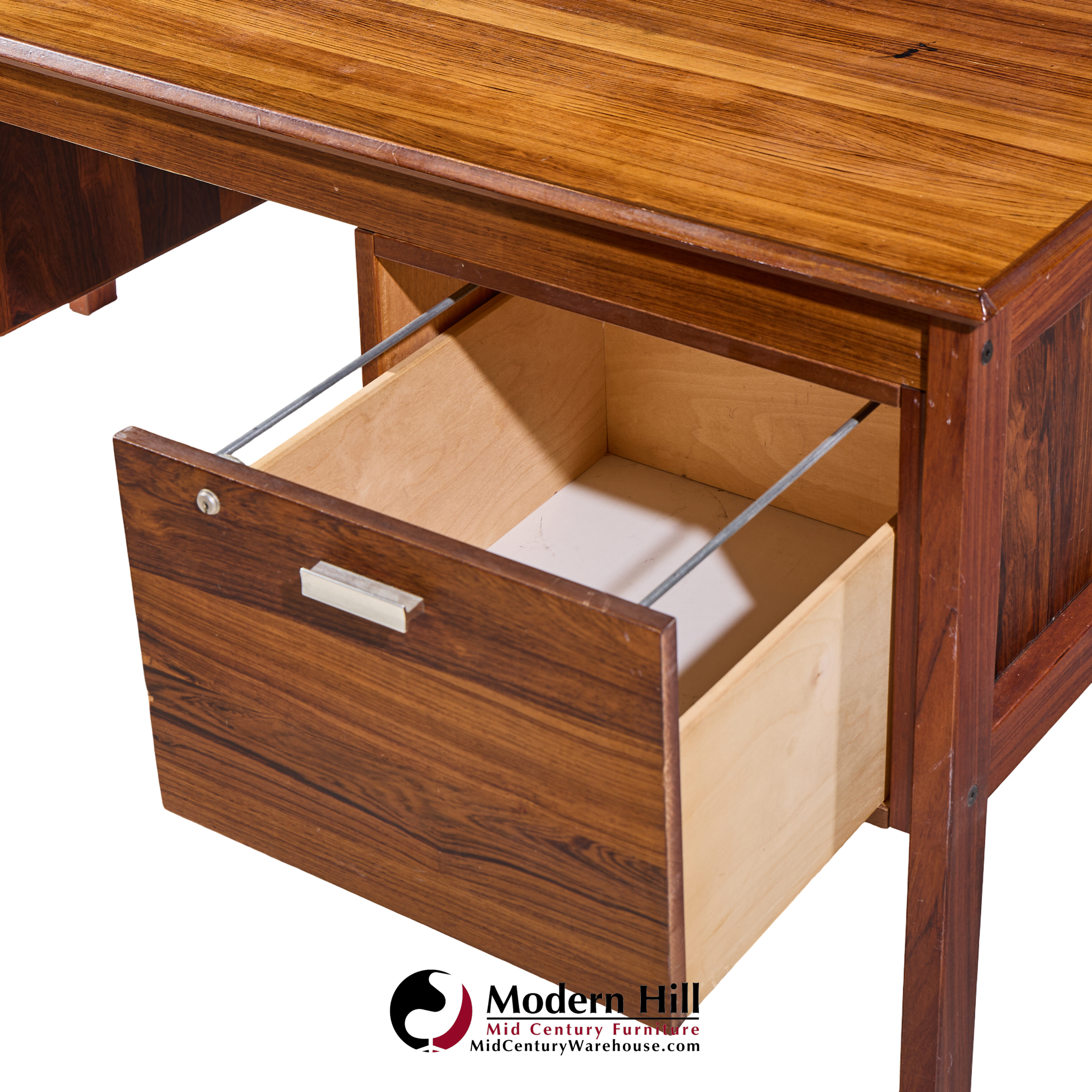 farsø stolefabrik for maurice villency mid century danish rosewood desk