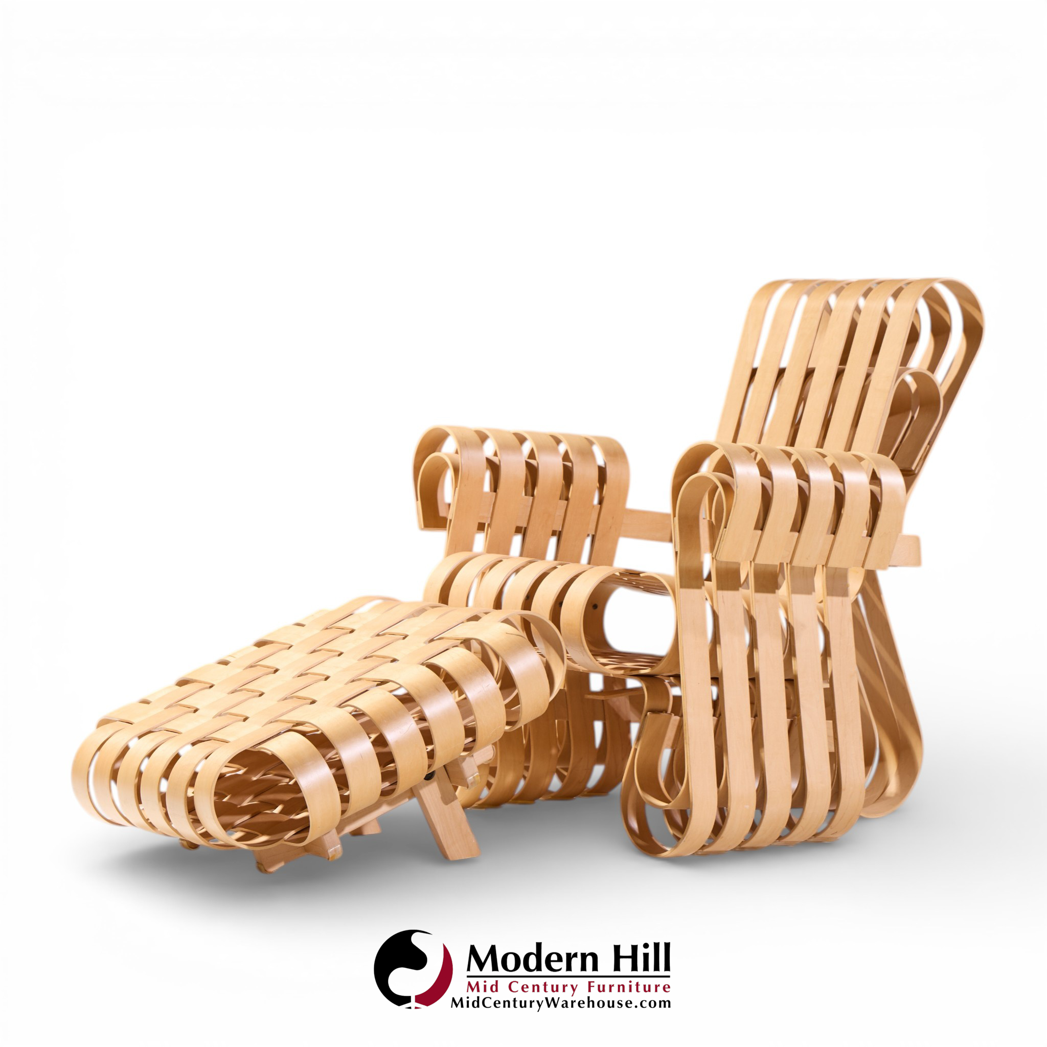 frank gehry for knoll power play chair and ottoman