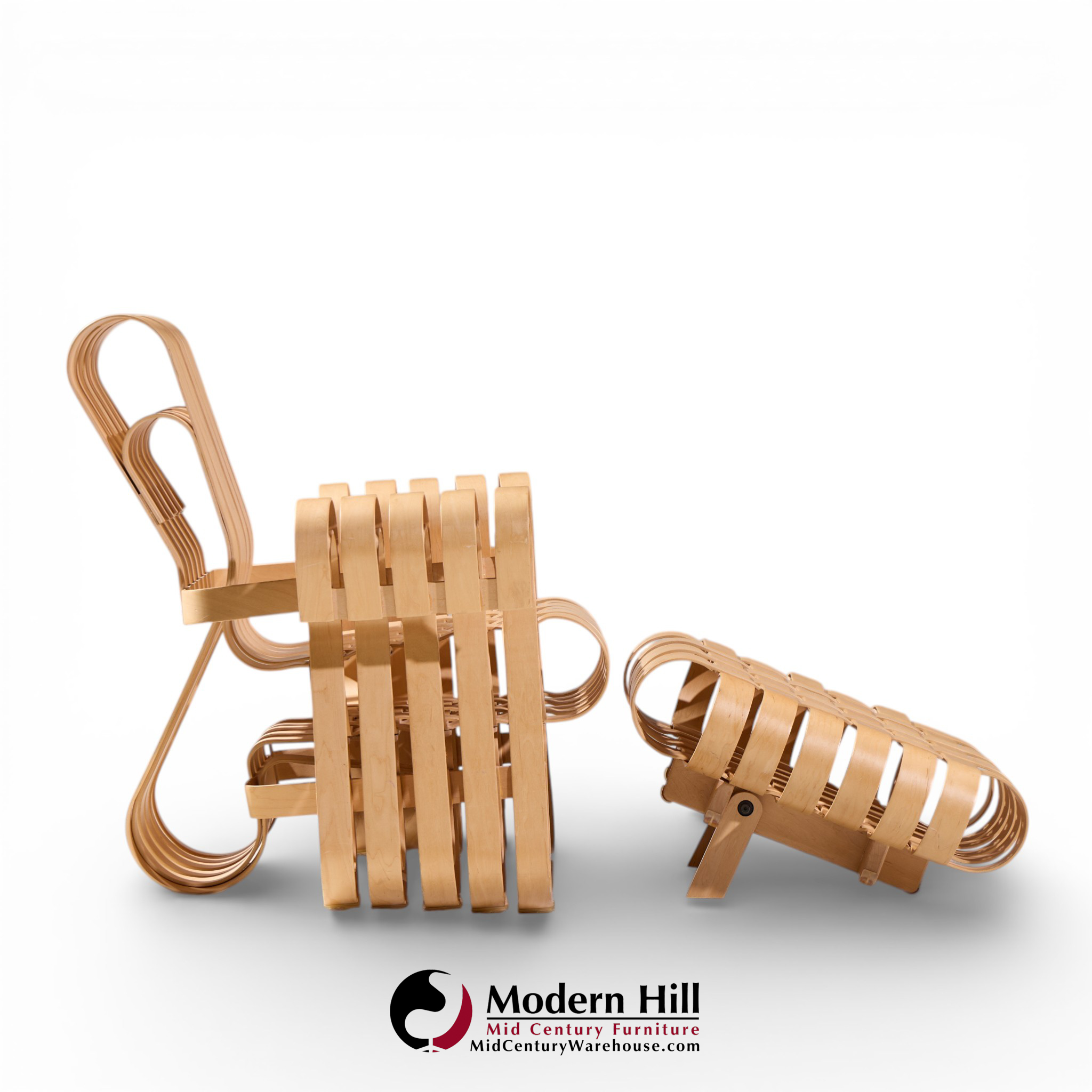 frank gehry for knoll power play chair and ottoman