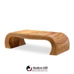 gabriella crespi style mid century pencil reed rattan coffee table