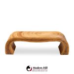 gabriella crespi style mid century pencil reed rattan coffee table