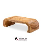 gabriella crespi style mid century pencil reed rattan coffee table