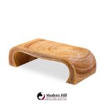 gabriella crespi style mid century pencil reed rattan coffee table