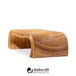 gabriella crespi style mid century pencil reed rattan coffee table