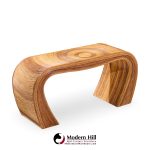 gabriella crespi style mid century pencil reed rattan console table