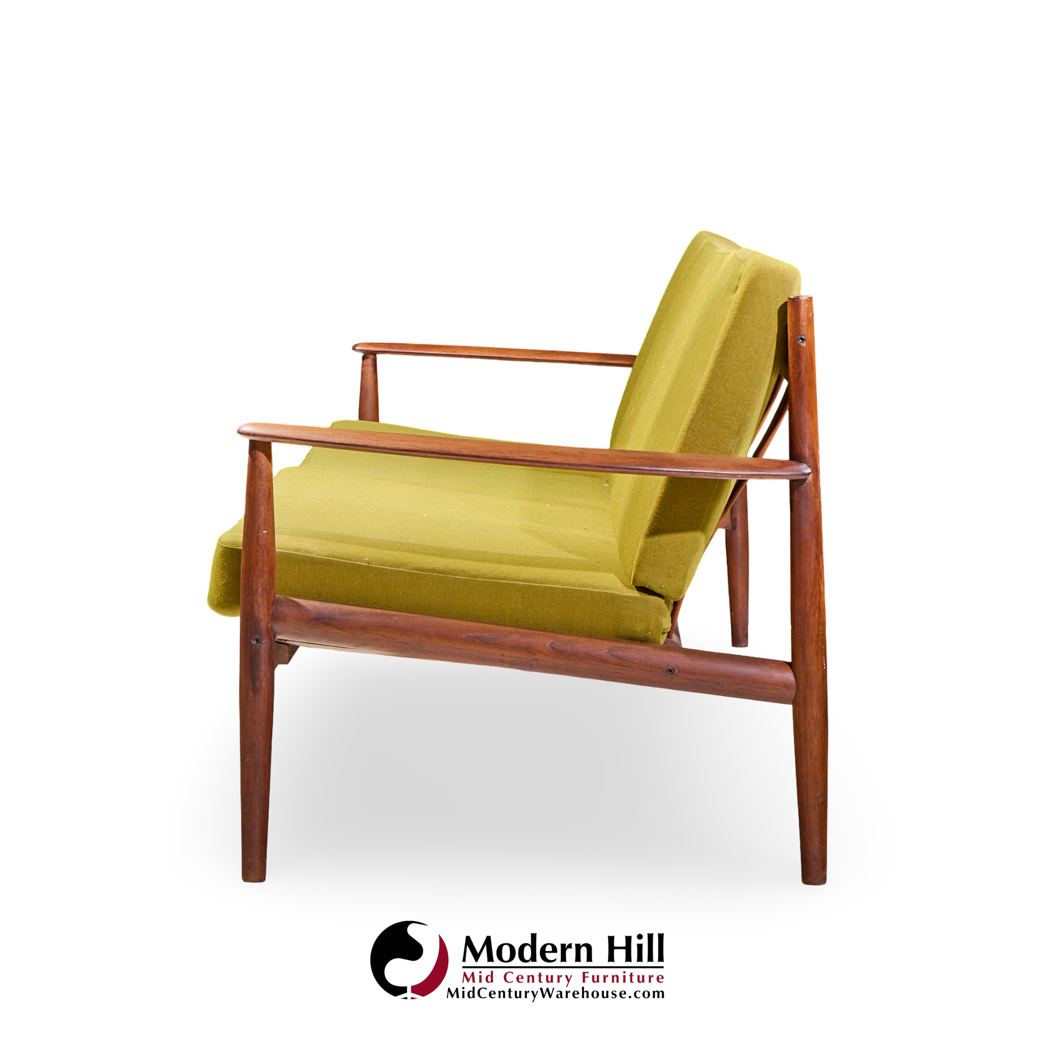 grete jalk for france and son mid century danish teak 4 seater sofa