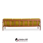 grete jalk for france and son mid century danish teak 4 seater sofa