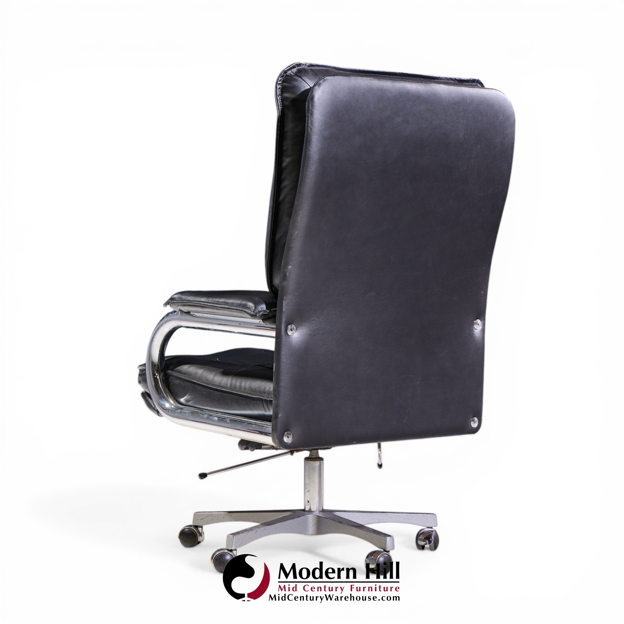 Guido Faleschini for Mariani Mid Century "big" Executive Leather Desk Chair