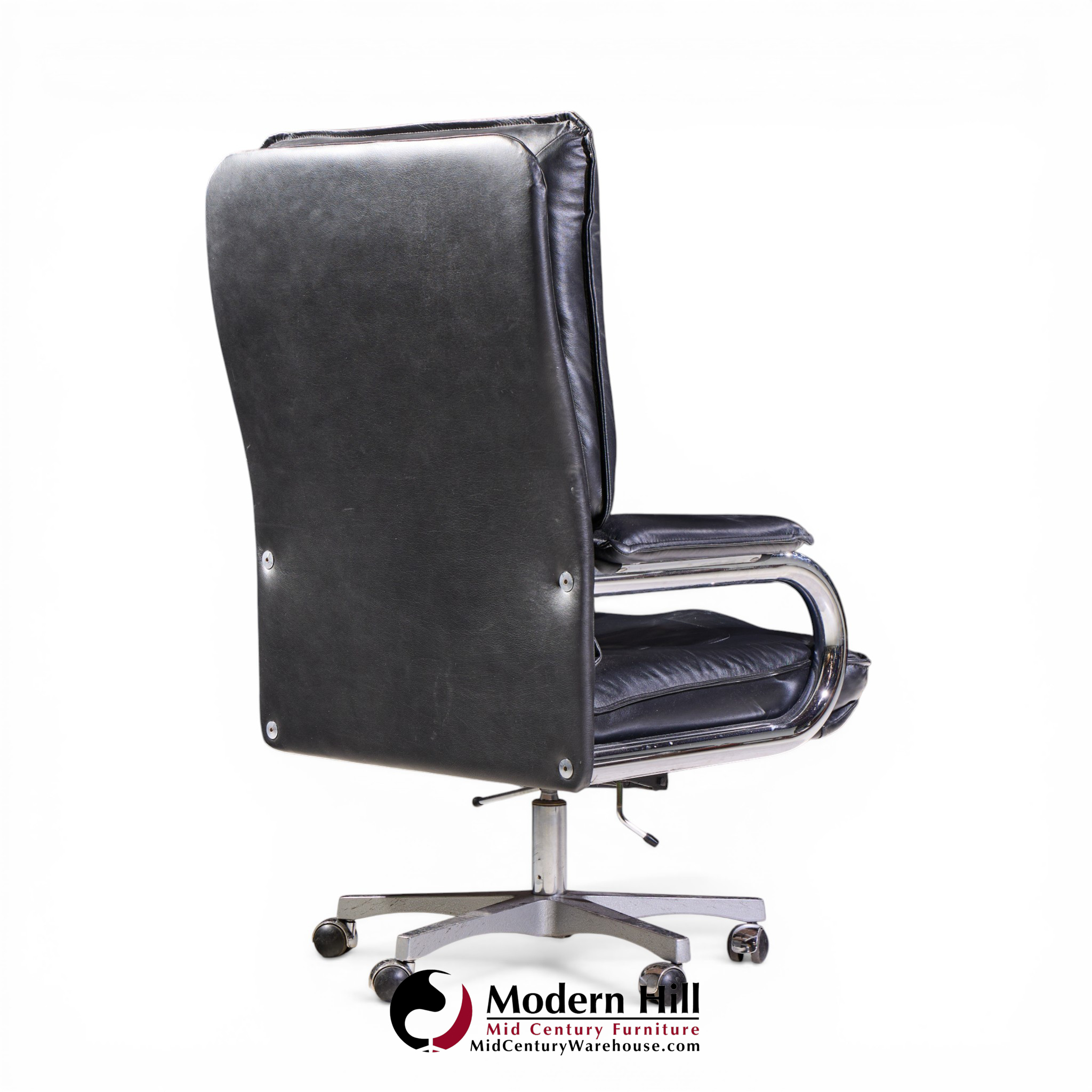 Guido Faleschini for Mariani Mid Century "big" Executive Leather Desk Chair