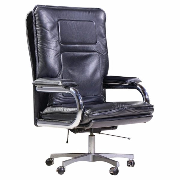 Guido Faleschini for Mariani Mid Century "big" Executive Leather Desk Chair