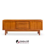 hp hansen mid century danish teak sliding door credenza