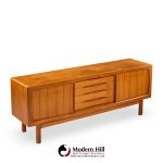 hp hansen mid century danish teak sliding door credenza