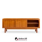 hp hansen mid century danish teak sliding door credenza