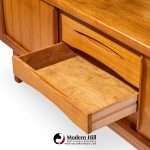 hp hansen mid century danish teak sliding door credenza
