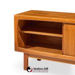 hp hansen mid century danish teak sliding door credenza