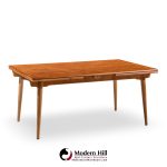 Hans J. Wegner for Andreas Tuck At-312 Mid Century Danish Teak and Oak Hidden Leaf Dining Table