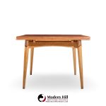 Hans J. Wegner for Andreas Tuck At-312 Mid Century Danish Teak and Oak Hidden Leaf Dining Table