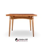 Hans J. Wegner for Andreas Tuck At-312 Mid Century Danish Teak and Oak Hidden Leaf Dining Table