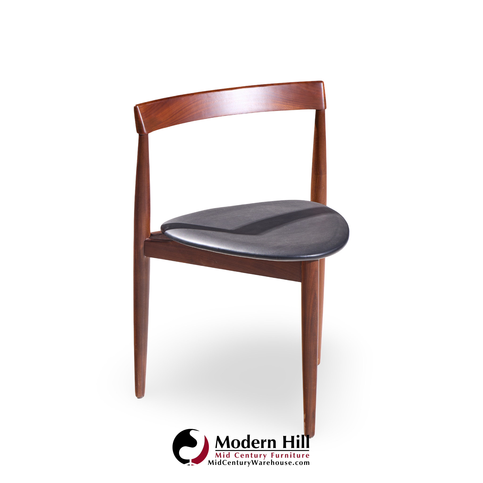 Hans Olsen for Frem Rojle Mid Century Expanding Teak Dining Table with 4 Nesting Chairs