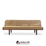hans wegner for getama ge6 mid century danish teak and cane daybed sofa