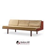 hans wegner for getama ge6 mid century danish teak and cane daybed sofa