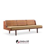 hans wegner for getama ge6 mid century danish teak and cane daybed sofa