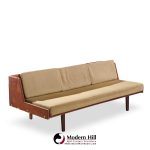 hans wegner for getama ge6 mid century danish teak and cane daybed sofa