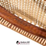 hans wegner for johannes hansen jh 501 mid century cane and teak dining chairs - set of 4