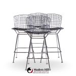 Harry Bertoia for Knoll Mid Century Chrome Counter Stools - Set of 4