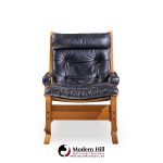 ingmar relling for ekornes siesta mid century leather lounge chair with ottoman