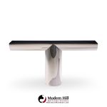 J. Wade Beam for Brueton Mid Century Stainless Steel Tee Console Table | Mid Century Modern Furniture - Mid Century Furniture Chicago J. Wade Beam for Brueton Mid Century Stainless Steel Tee Console Table