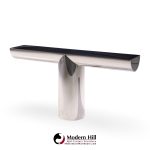 J. Wade Beam for Brueton Mid Century Stainless Steel Tee Console Table | Mid Century Modern Furniture - Mid Century Furniture Chicago J. Wade Beam for Brueton Mid Century Stainless Steel Tee Console Table