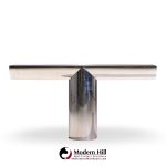 J. Wade Beam for Brueton Mid Century Stainless Steel Tee Console Table | Mid Century Modern Furniture - Mid Century Furniture Chicago J. Wade Beam for Brueton Mid Century Stainless Steel Tee Console Table