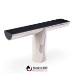 J. Wade Beam for Brueton Mid Century Stainless Steel Tee Console Table | Mid Century Modern Furniture - Mid Century Furniture Chicago J. Wade Beam for Brueton Mid Century Stainless Steel Tee Console Table