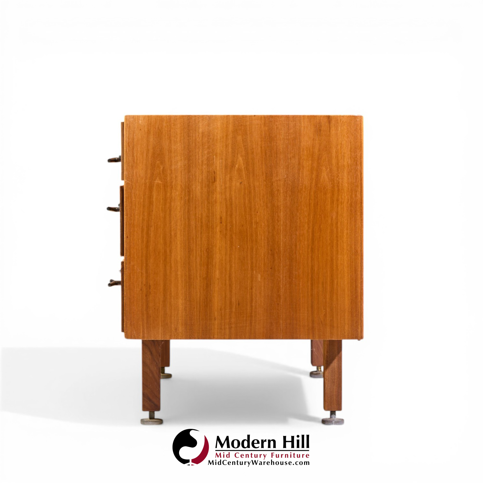 Jens Risom Mid Century Walnut 9-drawer Dresser Credenza
