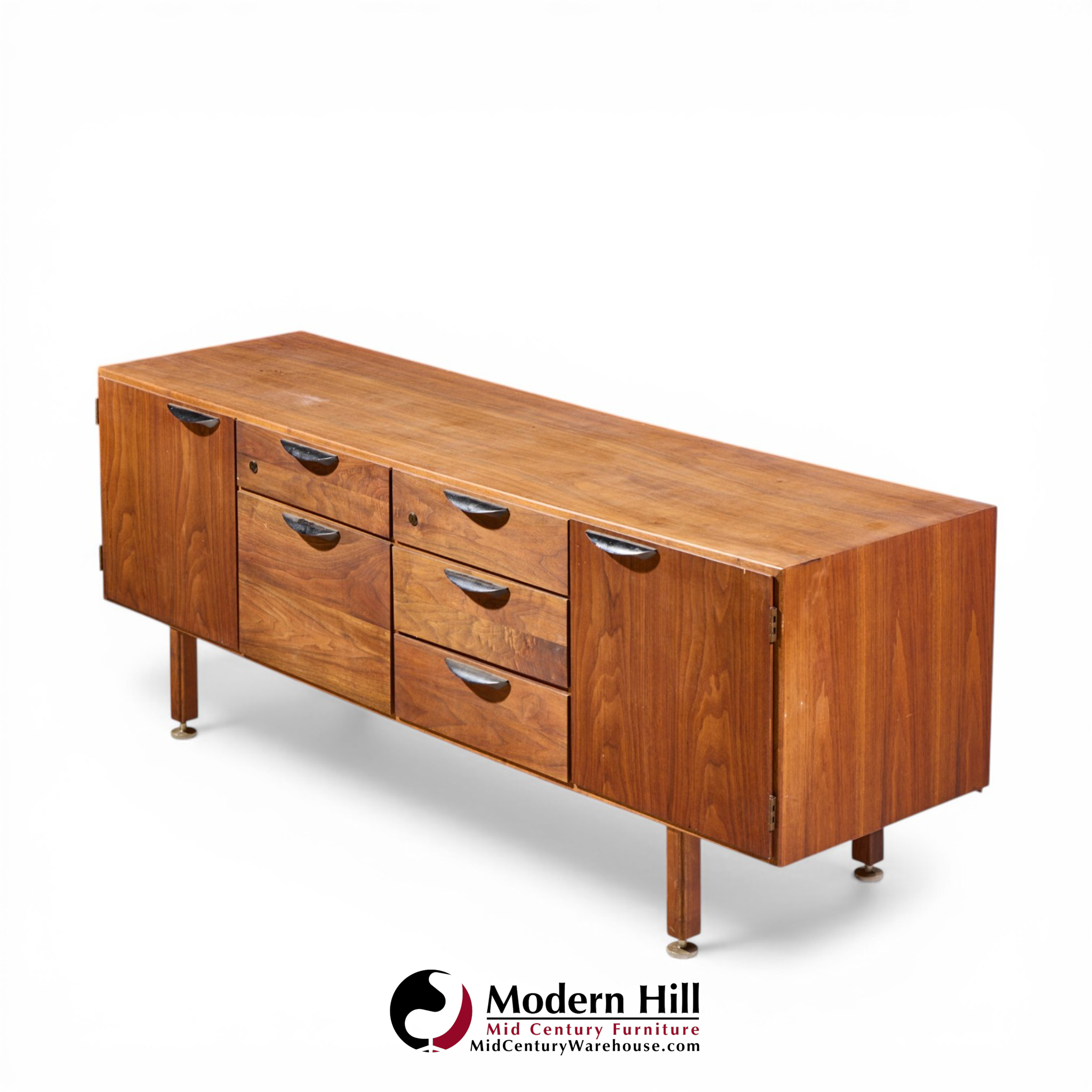 Jens Risom Mid Century Walnut Credenza
