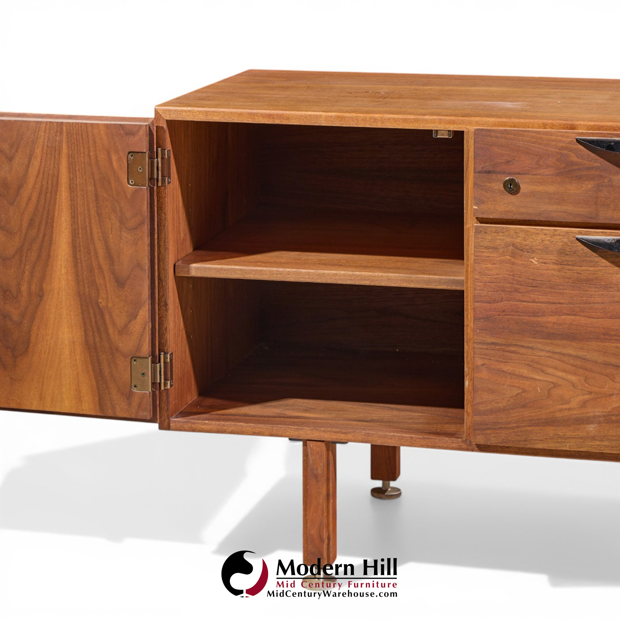 Jens Risom Mid Century Walnut Credenza