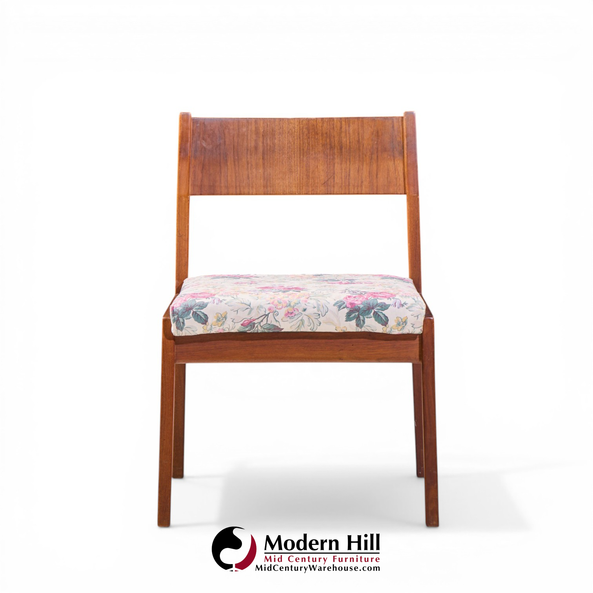 Jens Risom Mid Century Walnut Dining Chairs - Set of 6