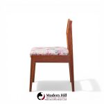 Jens Risom Mid Century Walnut Dining Chairs - Set of 6